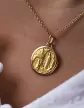 Médaille Sainte Bernadette en Or Personnalisable – Grand Modèle