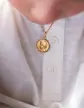 Médaille Ange de profil contourée