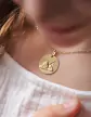Médaille ronde Ange qui dort en relief