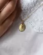 Médaille de la vierge priant ovale
