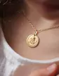 Médaille de baptême Ange Penseur originale