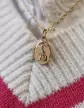Médaille Ange Penseur Étoilée en Or Personnalisable