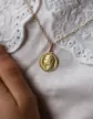 Médaille de baptême Vierge de profil