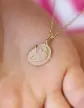 Médaille Vierge à l'enfant Soleil