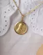 Médaille de baptême Vierge Rétro Grand Modèle