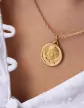 Médaille de baptême Ange Chérubin contourée