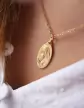 Médaille Ovale Vierge à l'enfant Grand Modèle
