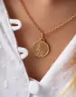 Médaille ronde Vierge priant Grand Modèle