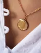 Médaille ronde Vierge Marie contourée