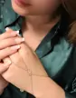 Chaîne de main Sorcière Petit Trèfle en Or