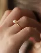 Bague Romy Or 18K et perle de culture blanche