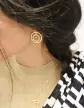 Boucles d'oreilles LEA Double rond en Or avec diamant