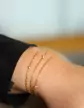 Bracelet Multi Rangs et Diamants en or