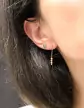 Boucles d'Oreilles Pendant 3 boules 18K