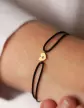 Bracelet cordon et or motif Coeur Adam & Eve - Petit modèle