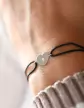Bracelet cordon et or motif Coeur Adam & Eve - Grand modèle