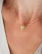 Collier Coeur avec Diamant Adam & Eve en Or Grand modèle