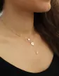 Collier Double Losange en Or avec Diamants Adam & Eve