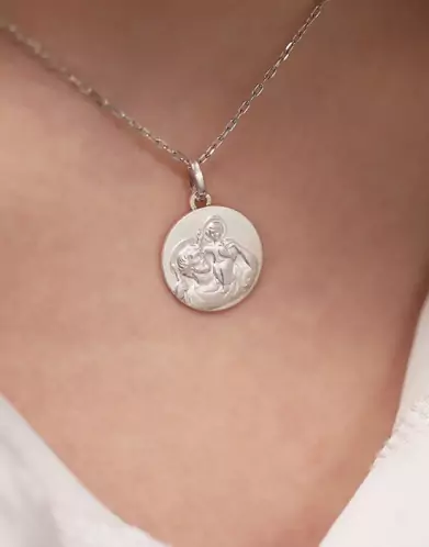 Médaille Saint Christophe en Argent Personnalisable