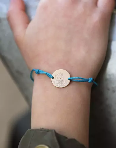 Bracelet cordon garçon Rêveur en or - La Fée Galipette