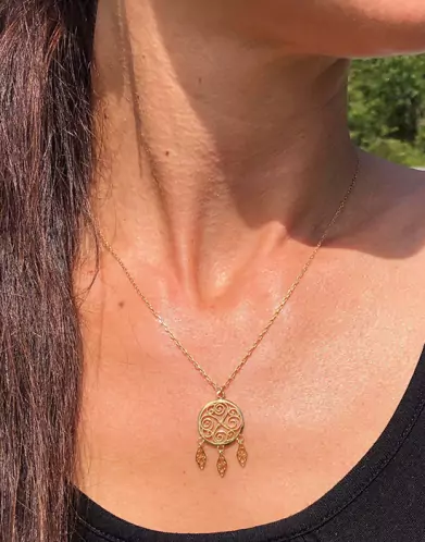 Collier Attrape-Rêve Or jaune