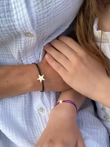 Duo Bracelets Cordons Étoile Maman Enfant