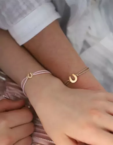 Duo Bracelets Cordons Fer à Cheval Maman Enfant