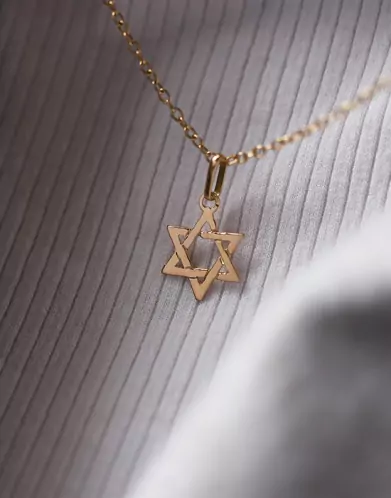 Pendentif en Or Étoile de David Ajourée Petit Modèle