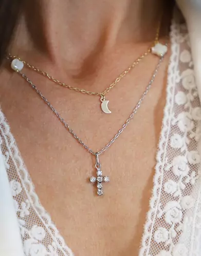 Collier Pampilles Mix & Match en Or Jaune Personnalisable