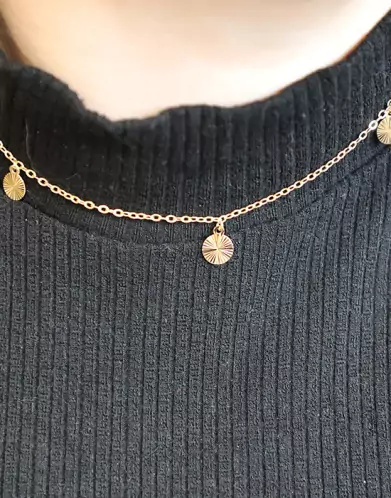 Collier Pampilles Mix & Match en Or Jaune Personnalisable