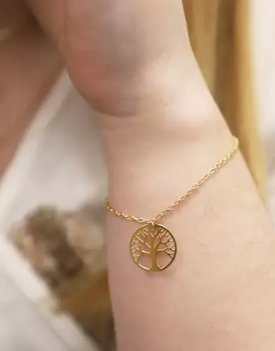 Bracelet Breloque Arbre de vie Or
