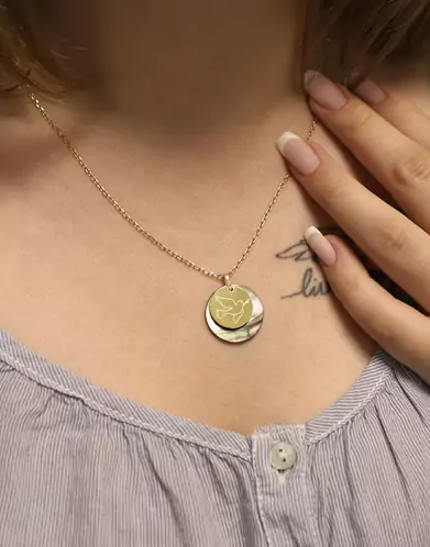 Médaille Nacre et Colombe en Or