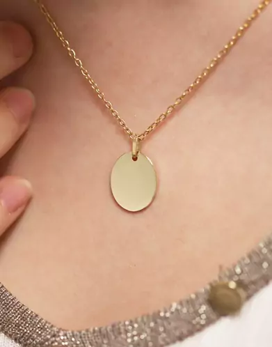 Médaille Ovale en Or Personnalisable