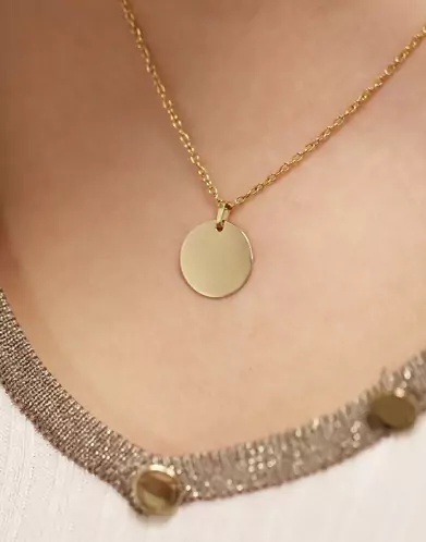Médaille Ronde en Or Personnalisable