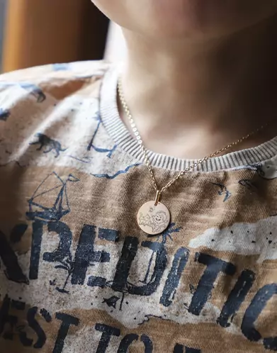 Médaille bébé Garçon Blagueur en or - La Fée Galipette