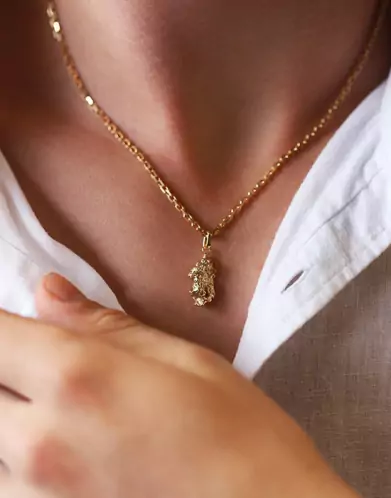 Pendentif Pépite d’Or Jaune