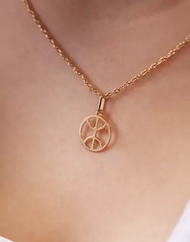 Pendentif Signe Berbère Le Yaz en Or – Grand Modèle