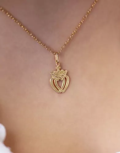 Pendentif en Or Cœur Vendéen – Grand Modèle