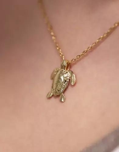 Pendentif Tortue Marine en Or