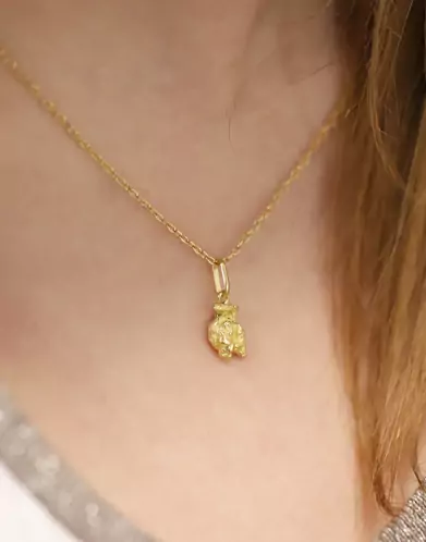 Pendentif Pépite d’Or Jaune