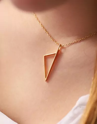 Pendentif Corse Géométrique Ajourée en Or