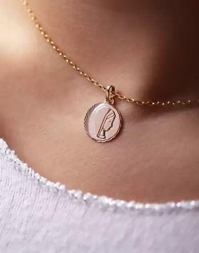 Médaille ronde Vierge moderne