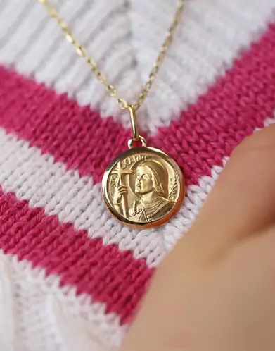 Médaille Jeanne d’Arc en Or Personnalisable