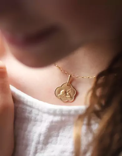 Médaille de baptême Ange Nuage