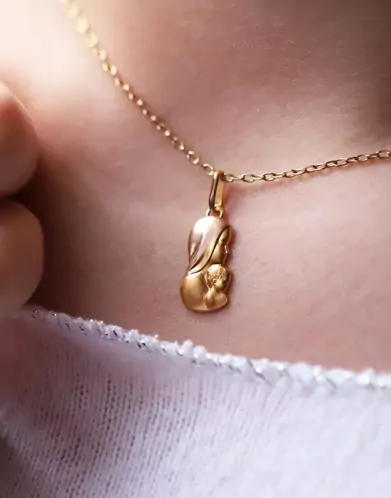 Pendentif Vierge à l'enfant Jésus