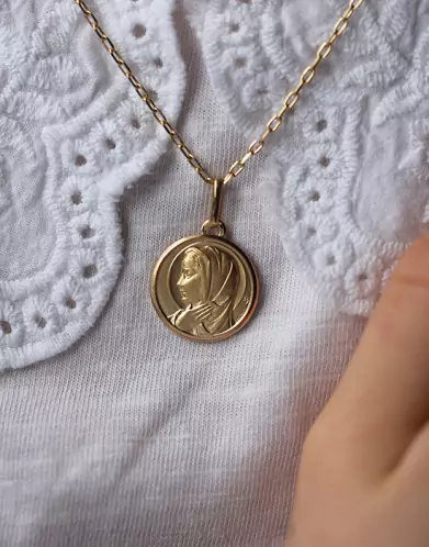 Médaille Vierge Marie de profil