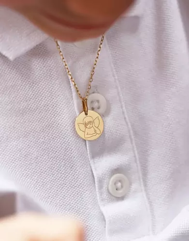 Médaille Ronde Ange Manga
