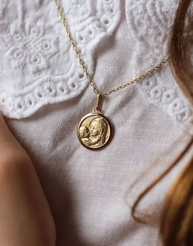 Médaille Vierge à l'Enfant Jésus