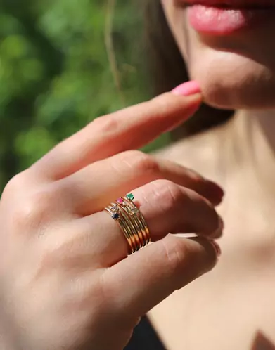 Bague Saphir Basiques 18K