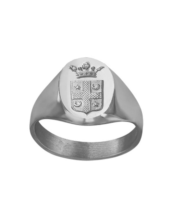 Chevaliere blason mixte or Orphee Mon Bijou Francais